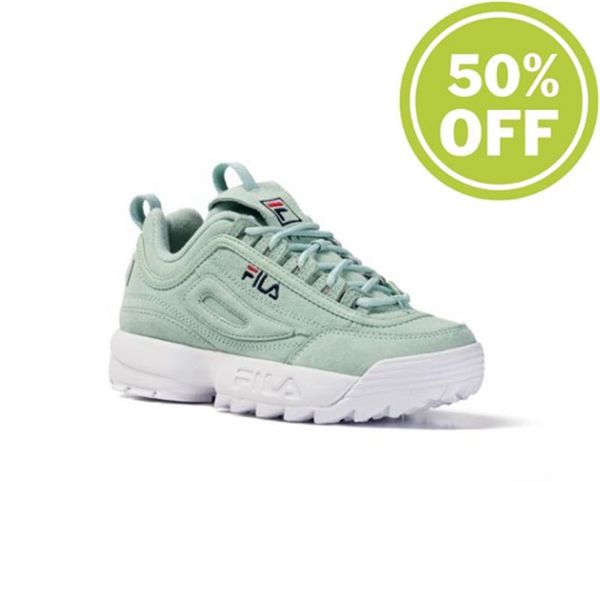 Fila Disruptor S Low Wmn Pastel Turquoise Low-Cut Women's Disruptor - Turquoise,NZ 496-15748